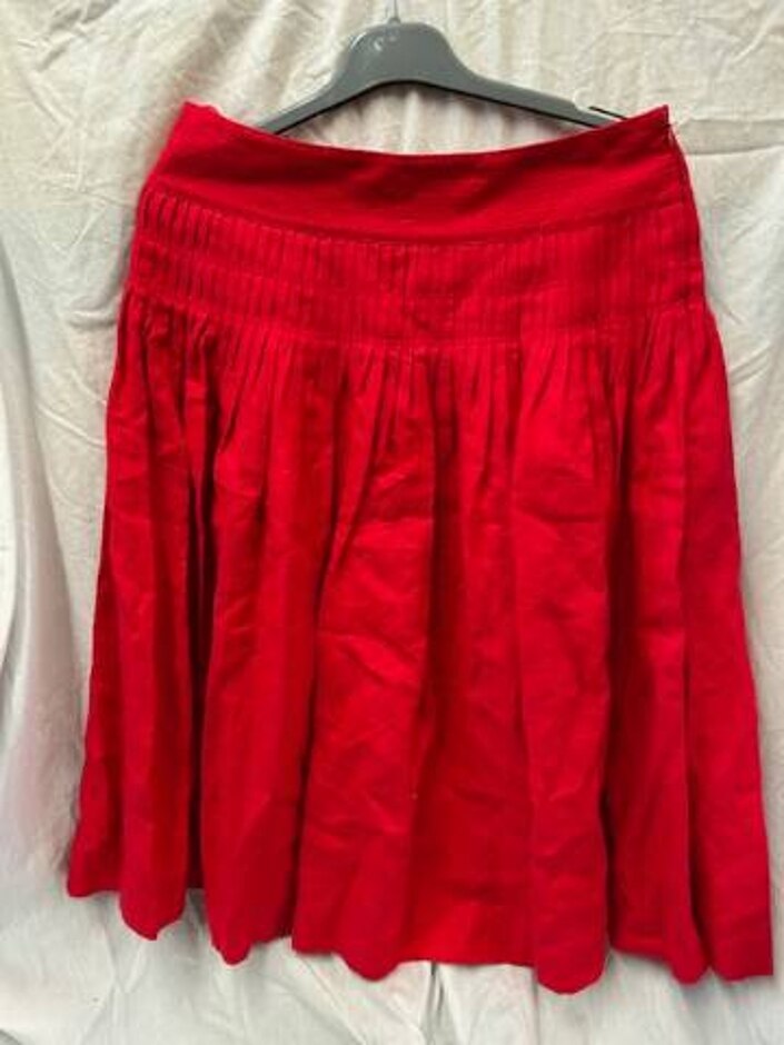 Coast Pleated Skirt Red Size: 10