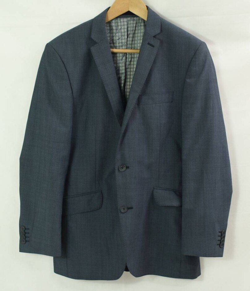 Unbranded Suit Jacket Blue Size: 38" Chest
