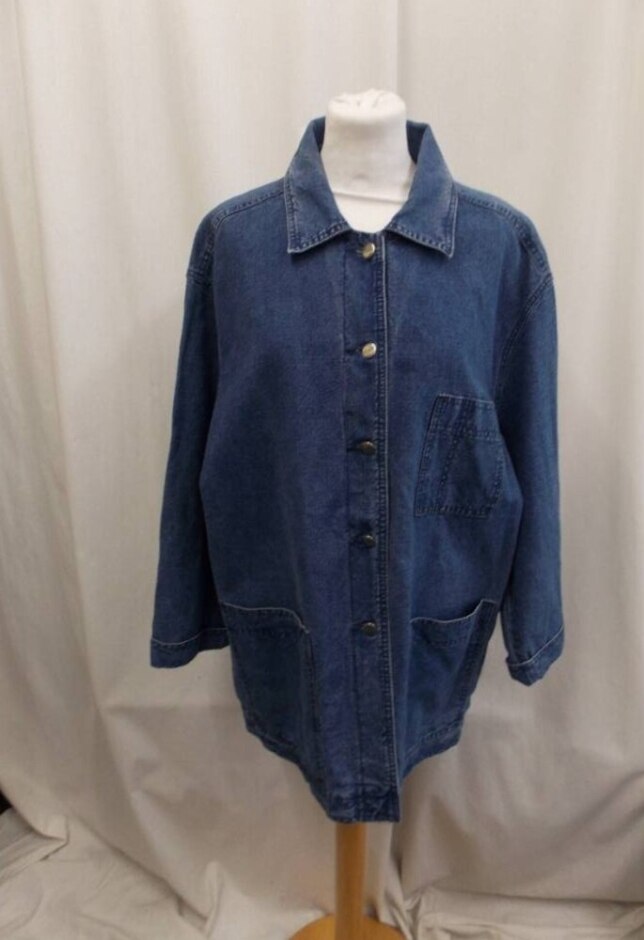 Marilyn Anselm For Hobbs Denim Jacket Blue Size: M