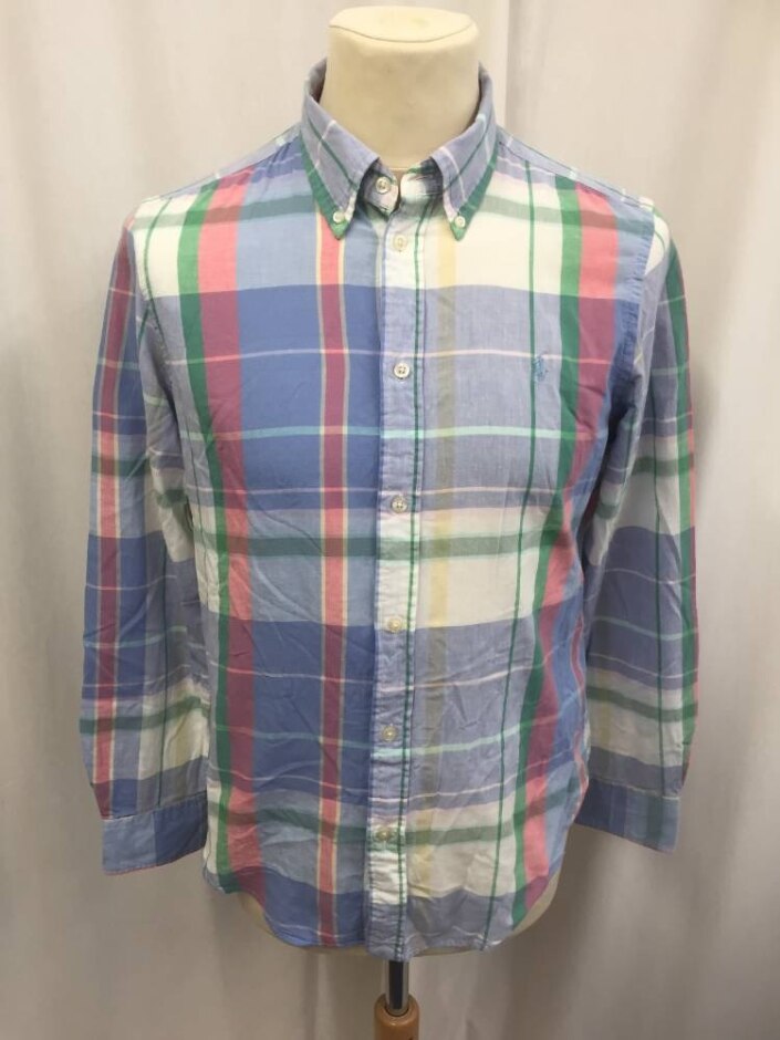 Polo Ralph Lauren Madras  Cotton Shirt Mixed Size: 15.5" Collar