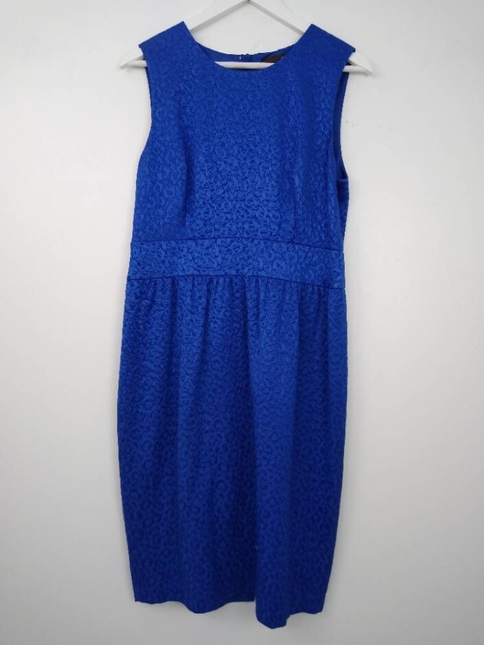 Fenn Wright Manson Sleeveless Dress Electric Blue Size: 14