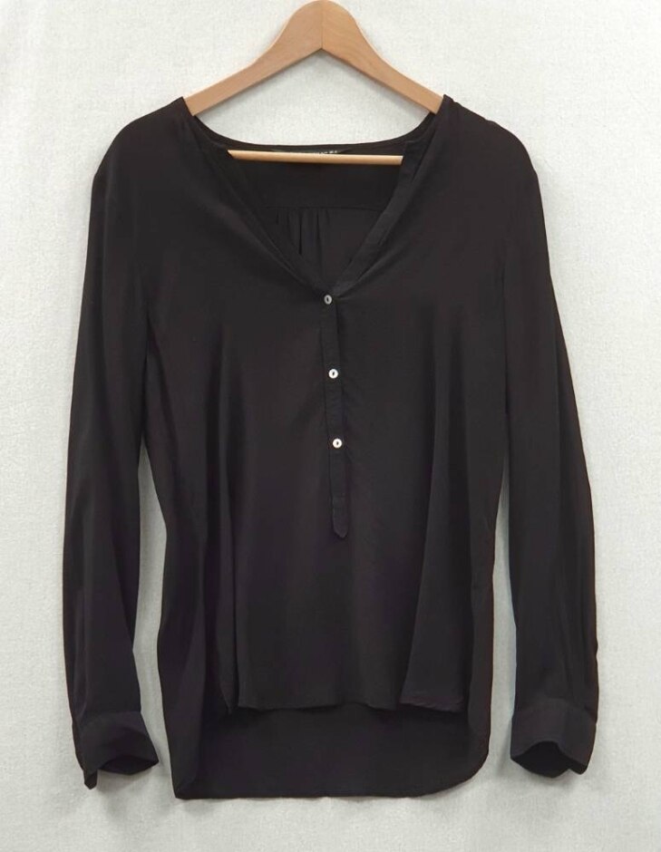 Zara Blouse Black Size: S