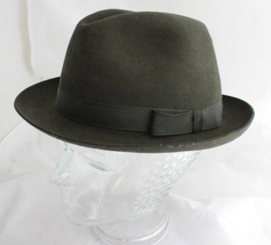 Dark Green Trilby Hat