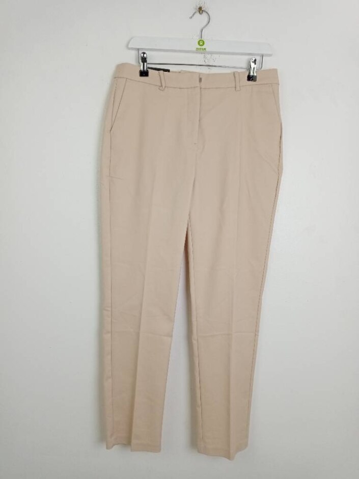 Padini Stretch Cropped Trousers Beige Size: Xl