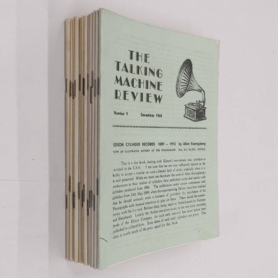 The Talking Machine Review - Collection Of 12 Issues