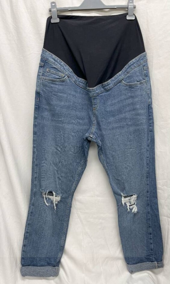 New Look Maternity Jeans Blue Size: 16