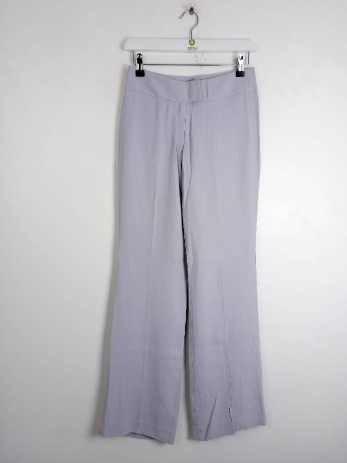 Karen Millen Women's Regular Fit Trousers Pale Lilac Size: 8