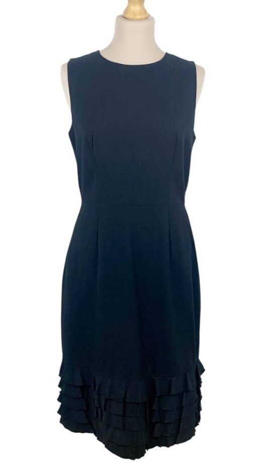 J Crew Lightweight Pure Wool Dress Black Size: 8