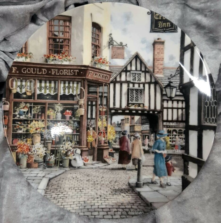Royal Doulton Collectable Plate "the Flower Shop".