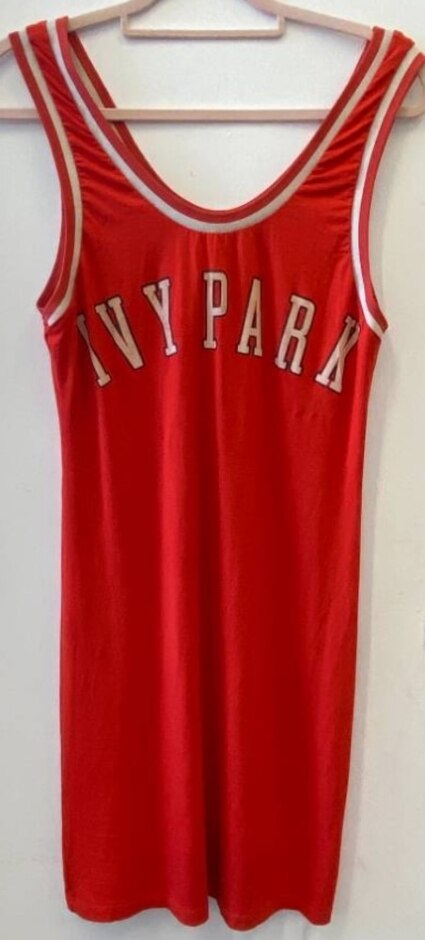Ivy Park Basketball T Shirt Dress Orange Size: L