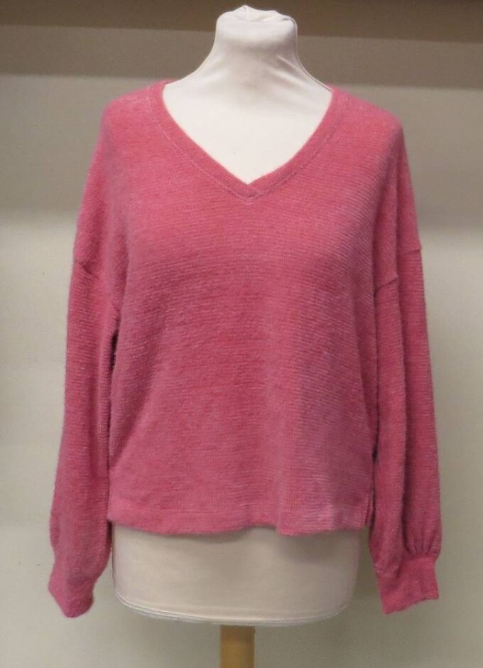 M&s Marks & Spencer V-neck Sweater Pink  Size: S