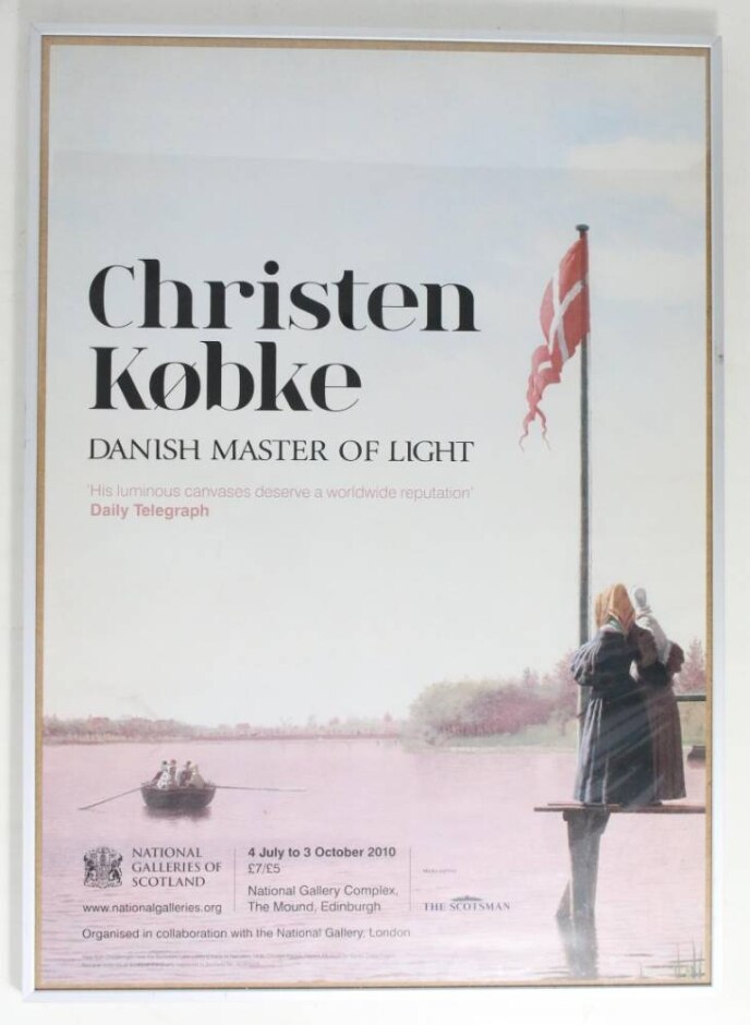 Vintage Framed Poster For Christen Kobke Exhibition - National Galleries Of Scotland - 2010