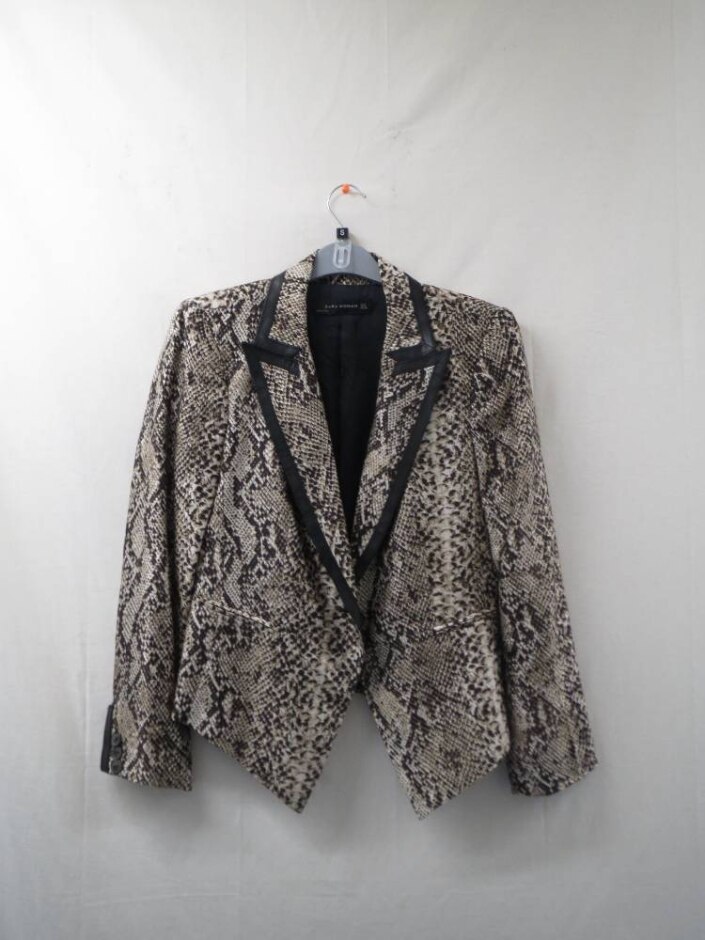Zara Woman  Satin-like Fabric Set  Snake Print  Size: S