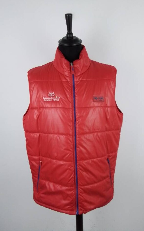 No Fear Sleeveless Jacket Red Size: Xl