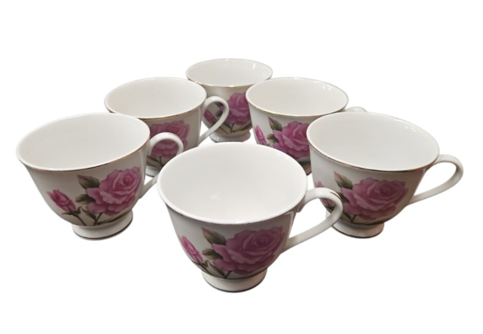 Pink Rose China Tea Set