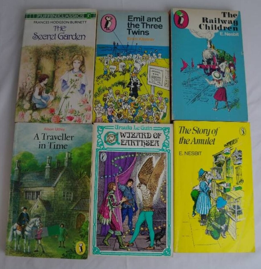 Six Children`s Paperback Classics Circa 1970-80