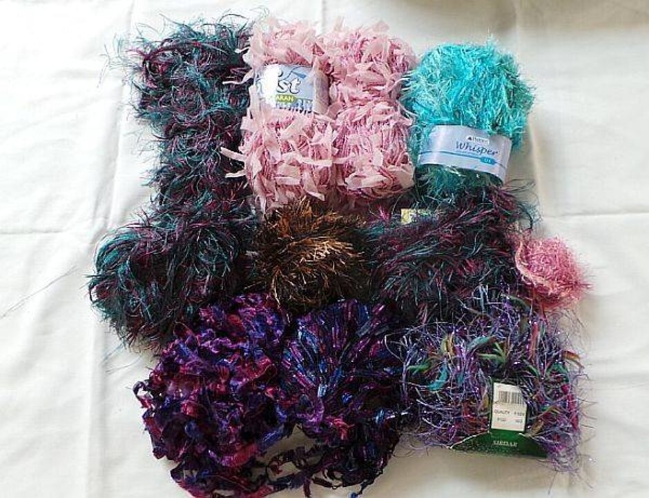 Job Lot Assorted Fashion Yarn
