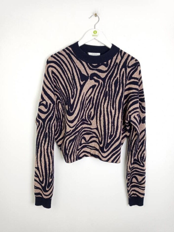 Paris Atelier & Other Stories Sparkle Knit Jumper Brown Black Size: M
