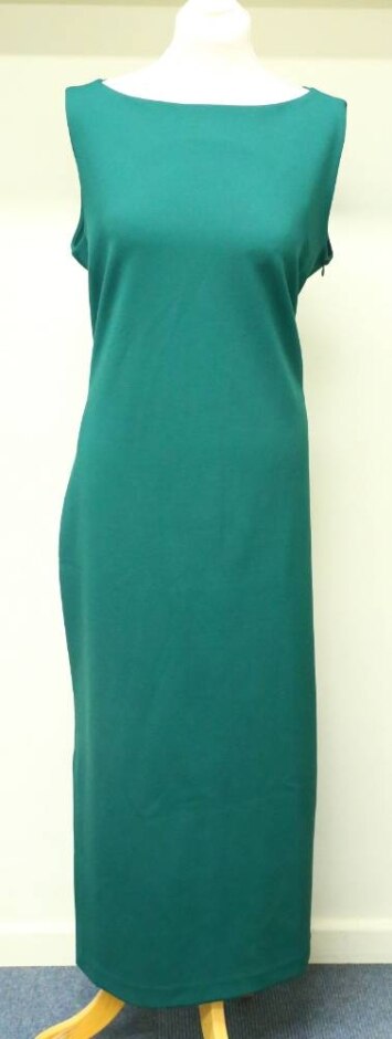 Uniqlo Full Length Dress Green Size: Xl