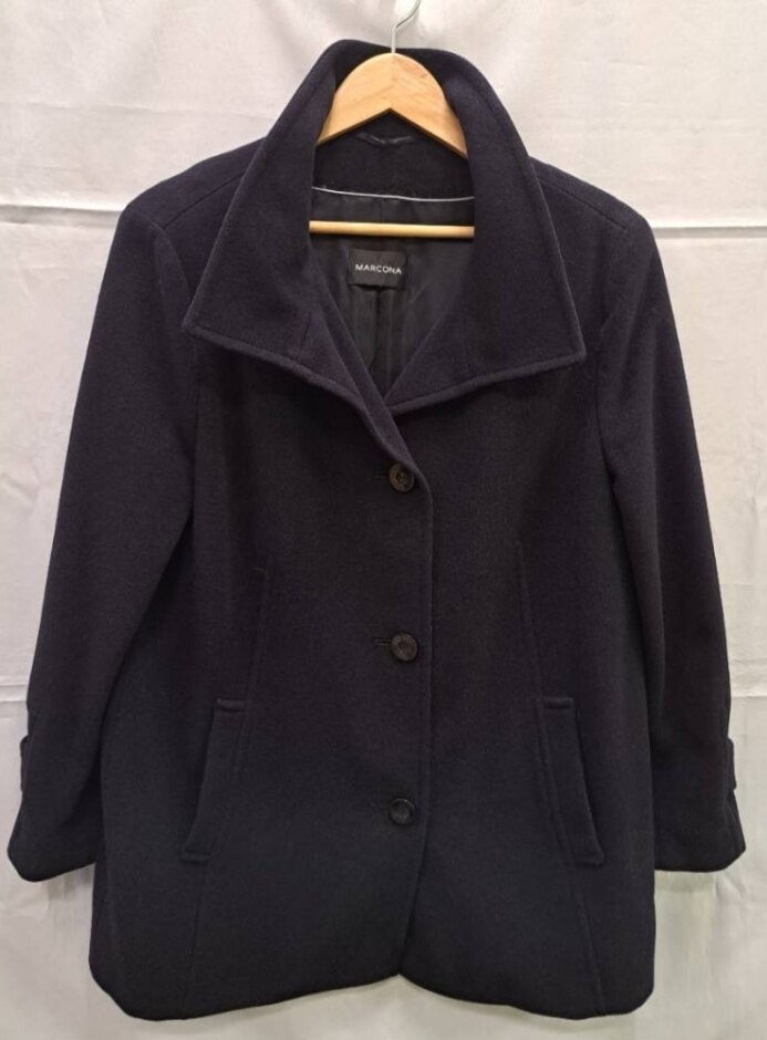 Marcona Cashmere Mix Jacket Black Size: 14