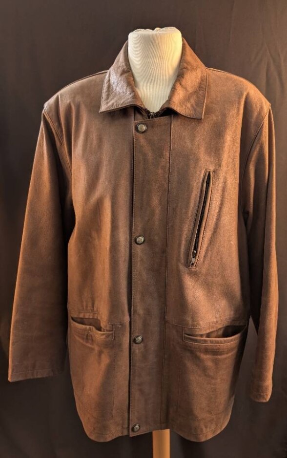 Lakeland Leather Jacket Brown Size: L