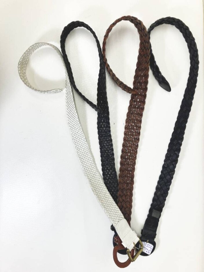 As New 4 St Michael Leather Vintage Belts Embroidered Pattern Various Colours