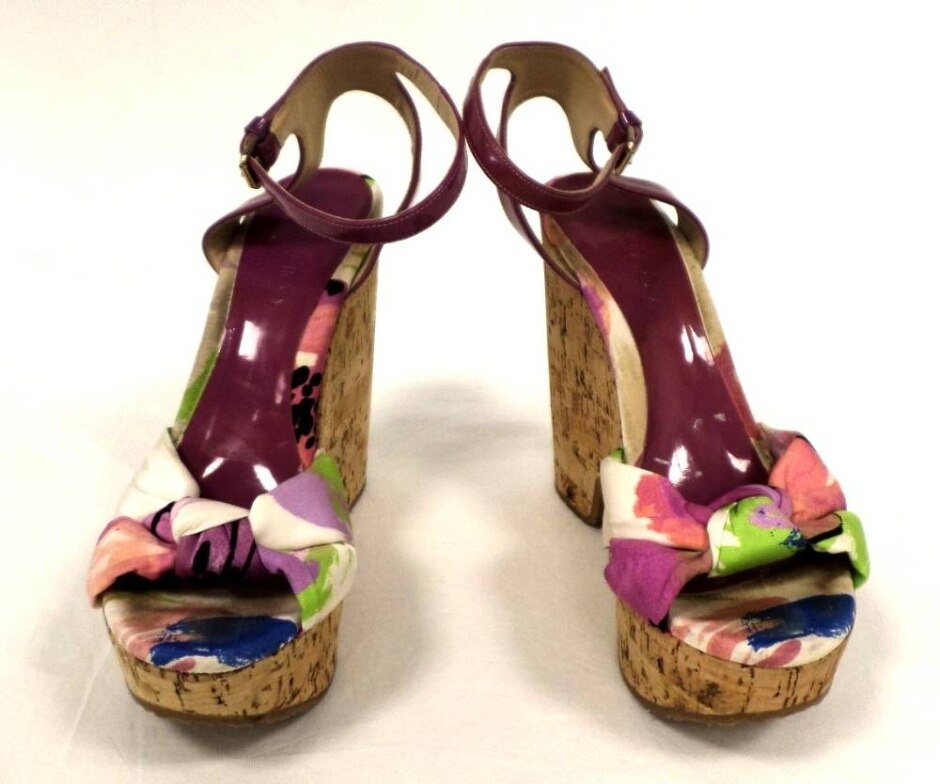 Jimmy Choo Pink Wedge Sandal Size : 5.5