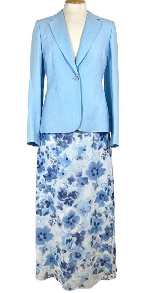 Poem Spring Suit Powder Blue Size: 10