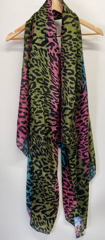 Animal Print - Multicolored - Silky Scarf