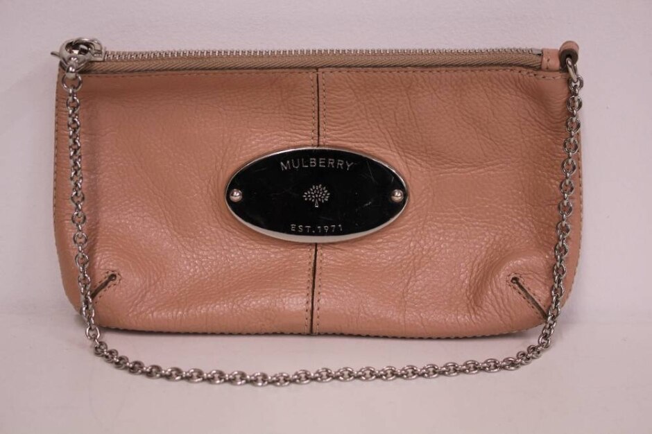 Mulberry Dusty Pink Clutch Bag