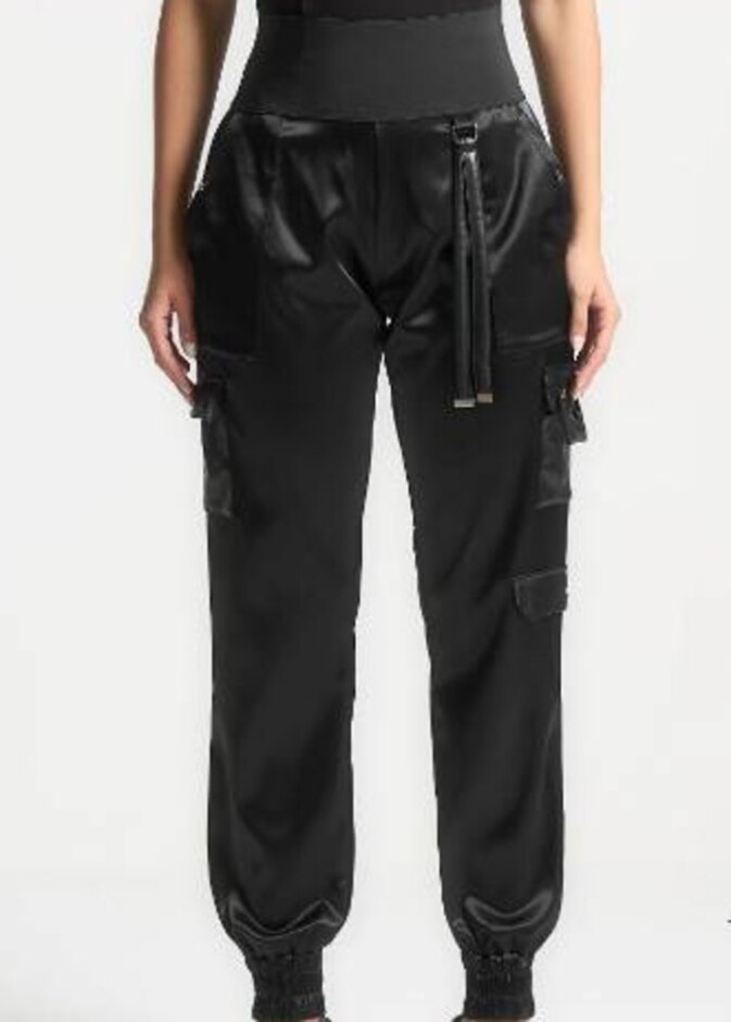 Maniere De Voir Cargo Trousers Black Size: 6