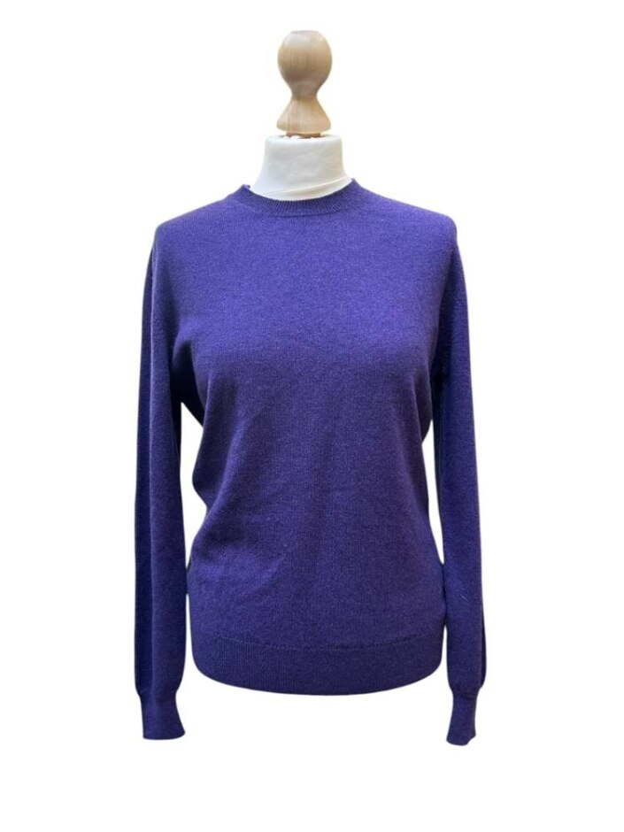 William And Son Women's Cashmere Jumper Purple Size: M