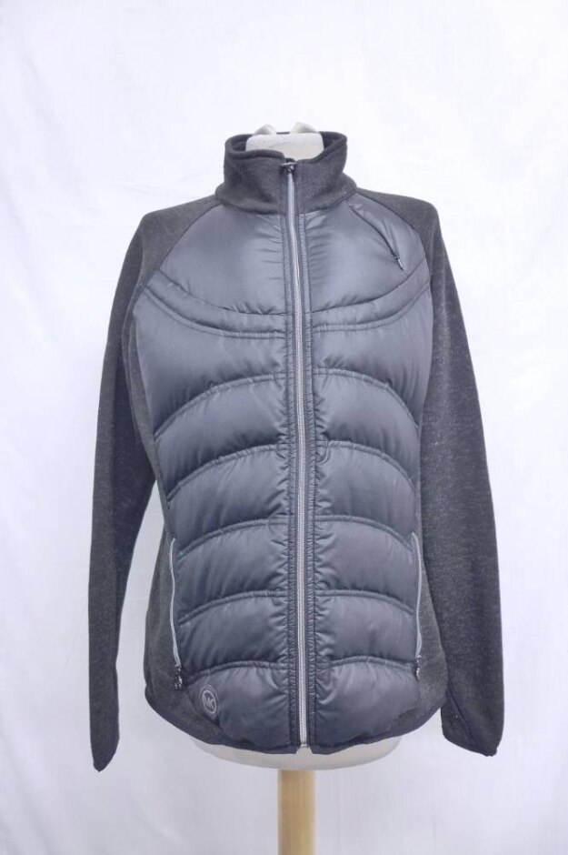 Michael Kors Insulated Padded Coat Jet Black Size: L