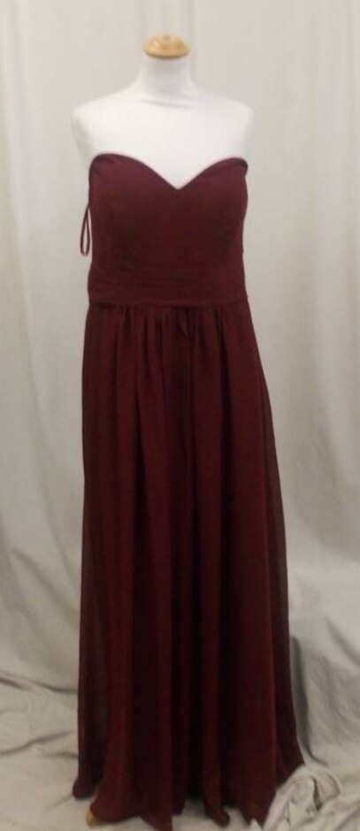 Diy Fashion Evening Dress Burgandy Size: M
