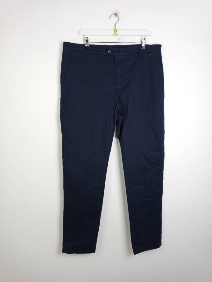 Jaeger Nwot Men's Long Length Trousers Navy Size: 38