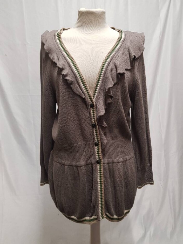 Betty Jackson Black Cardigan Colour Faun Size: 16
