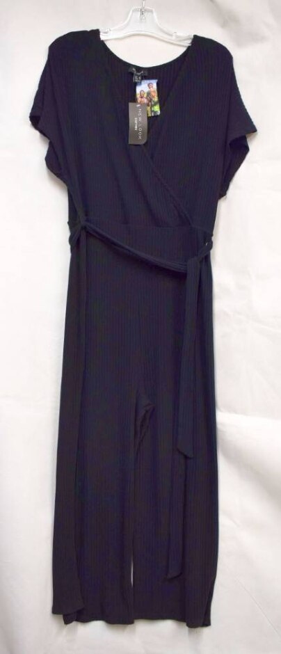 New Look Jersey Jumpsuit Black Size: 22