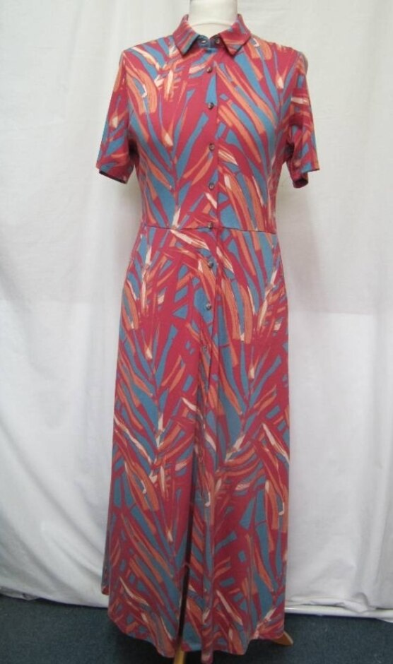 White Stuff New Button Through Dress Coral Size: 10