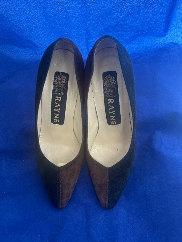 Vintage Rayne Suede Leather Heels Size 6