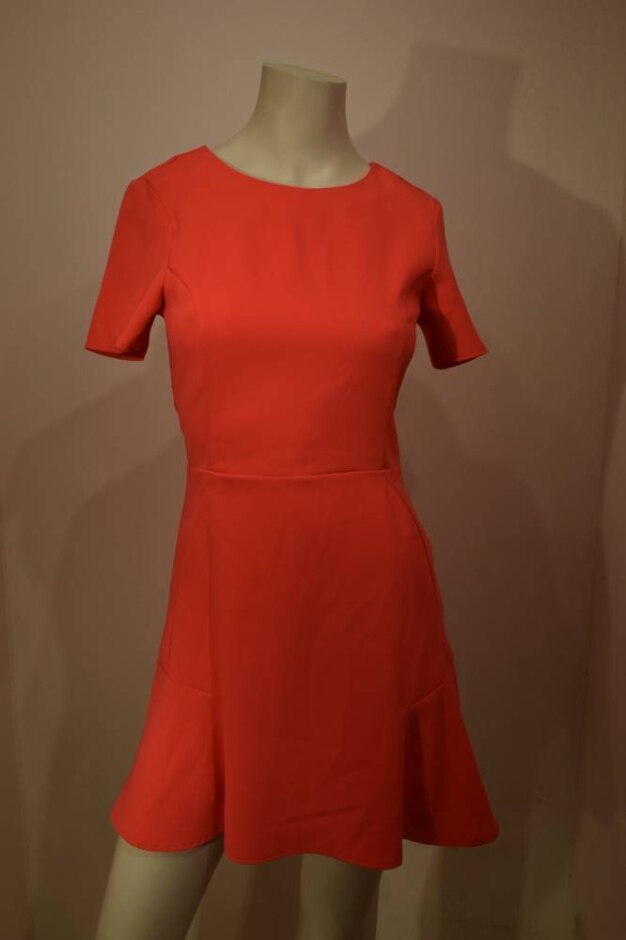 Top Shop Short Sleeve Dress Pink Size: 6
