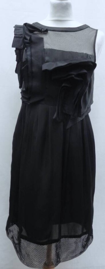 River Island Polyester Party Dress Black Size: 6