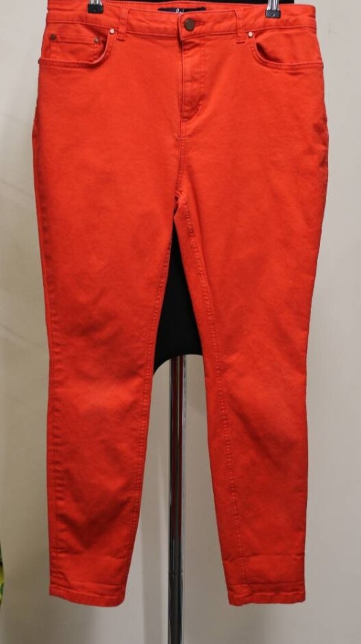 Boden The Soho Skinny Chino/jeans Coral Red Size: 14