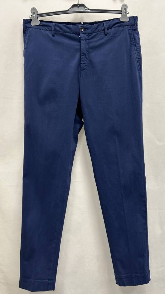 Incotex Tapered Fit Trousers Blue Size: 38