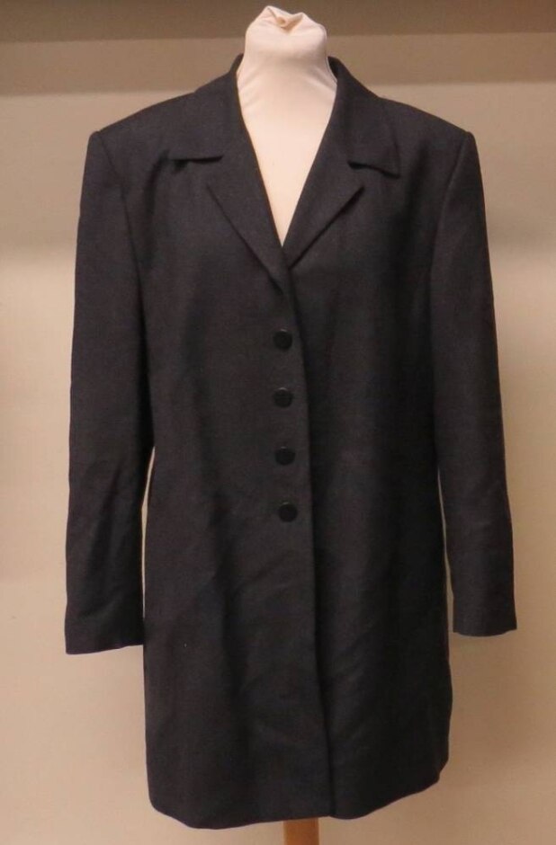 St Michael Coat Dark Grey Size: 18