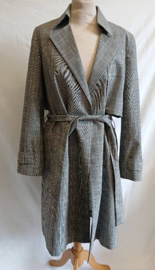 Jigsaw Wool Mix Jacket B/w Size: S