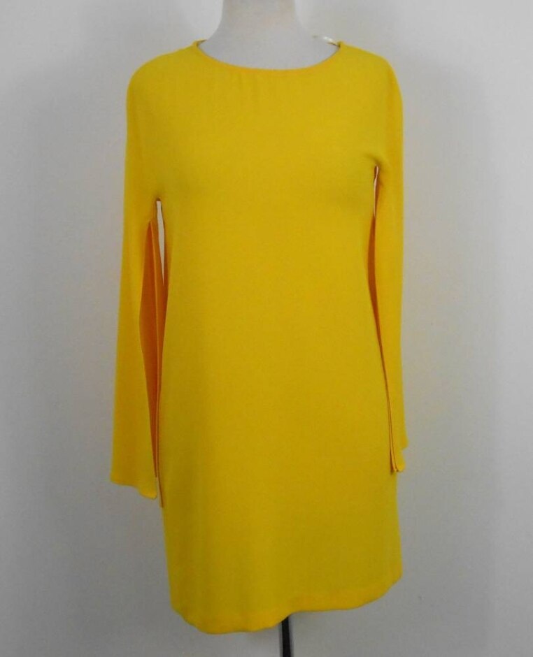 Zara Shift Dress Yellow Size: S