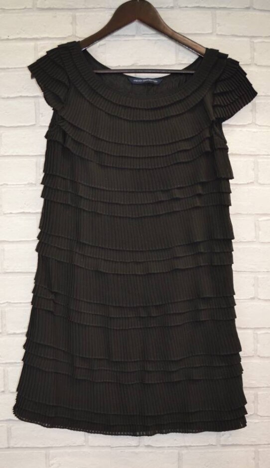 French Connection Tiered Dress  Black  Size: 8