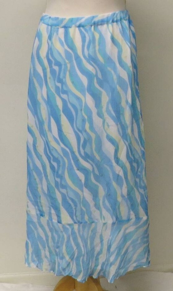 Bob Mackie Skirt Light Blue Size: 18