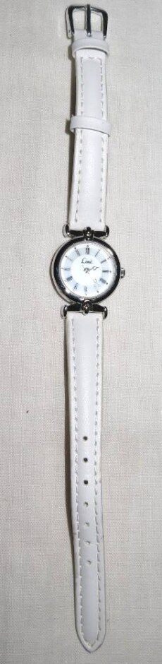 Limit Ladies Quartz Watch. Round Shape With White Strap. In Gwo