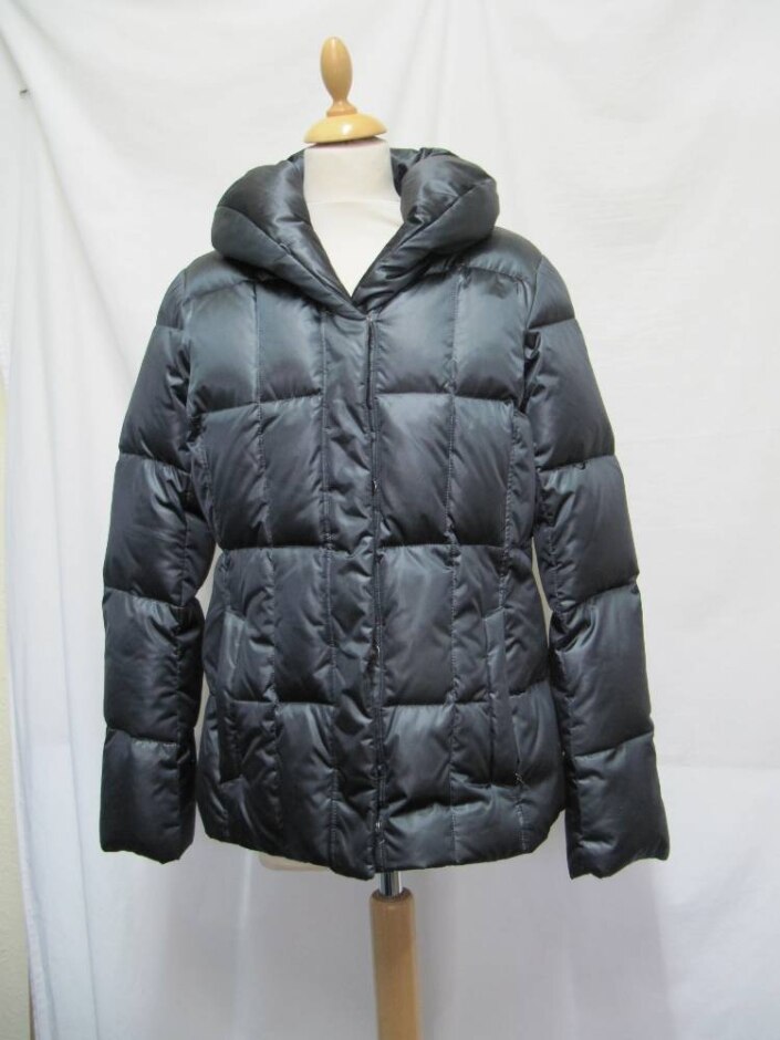 Lands End  Puffa Coat Slate Grey Size: M
